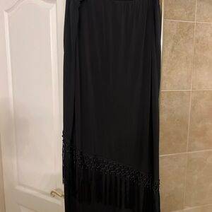 Catherines Black Asymmetrical Skirt